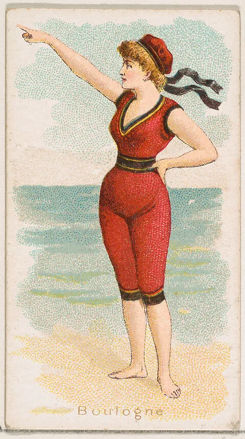 Boulogne, from the Fancy Bathers series (N187) issued by Wm. S. Kimball & Co. — William S. Kimball & Company