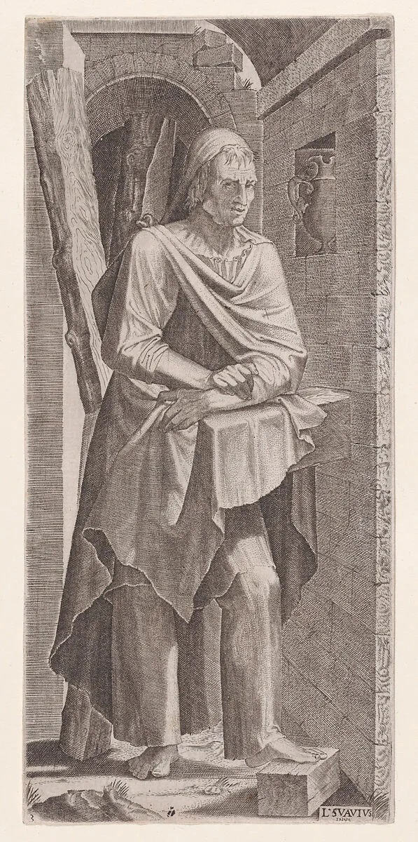 St. Andrew, from Christ, the Twelve Apostles, and St. Paul — Lambert Suavius