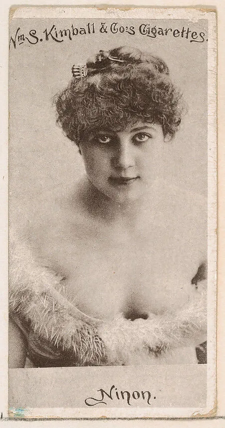 Miss Ninon, from the Actresses series (N190) issued by Wm. S. Kimball & Co. — William S. Kimball & Company