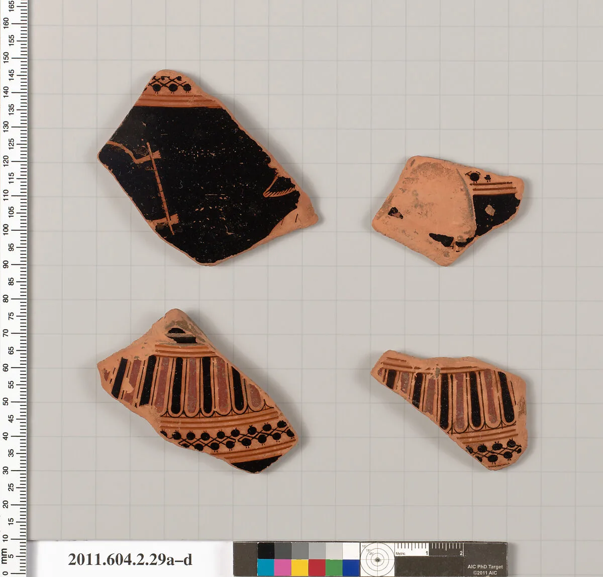 Terracotta fragments of a psykter (vase for cooling wine) — Unknown