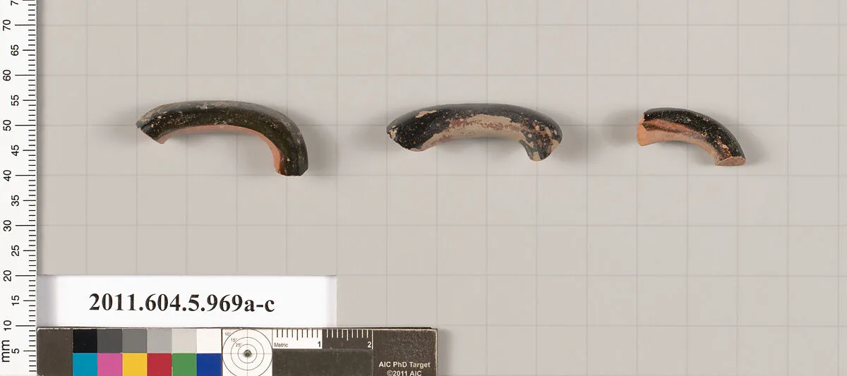 Terracotta fragments of kylikes (drinking cups) — Unknown