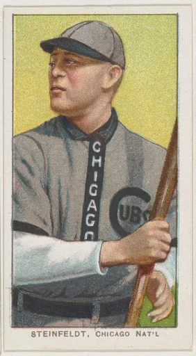 Steinfeldt, Chicago, National League, from the White Border series (T206) for the American Tobacco Company