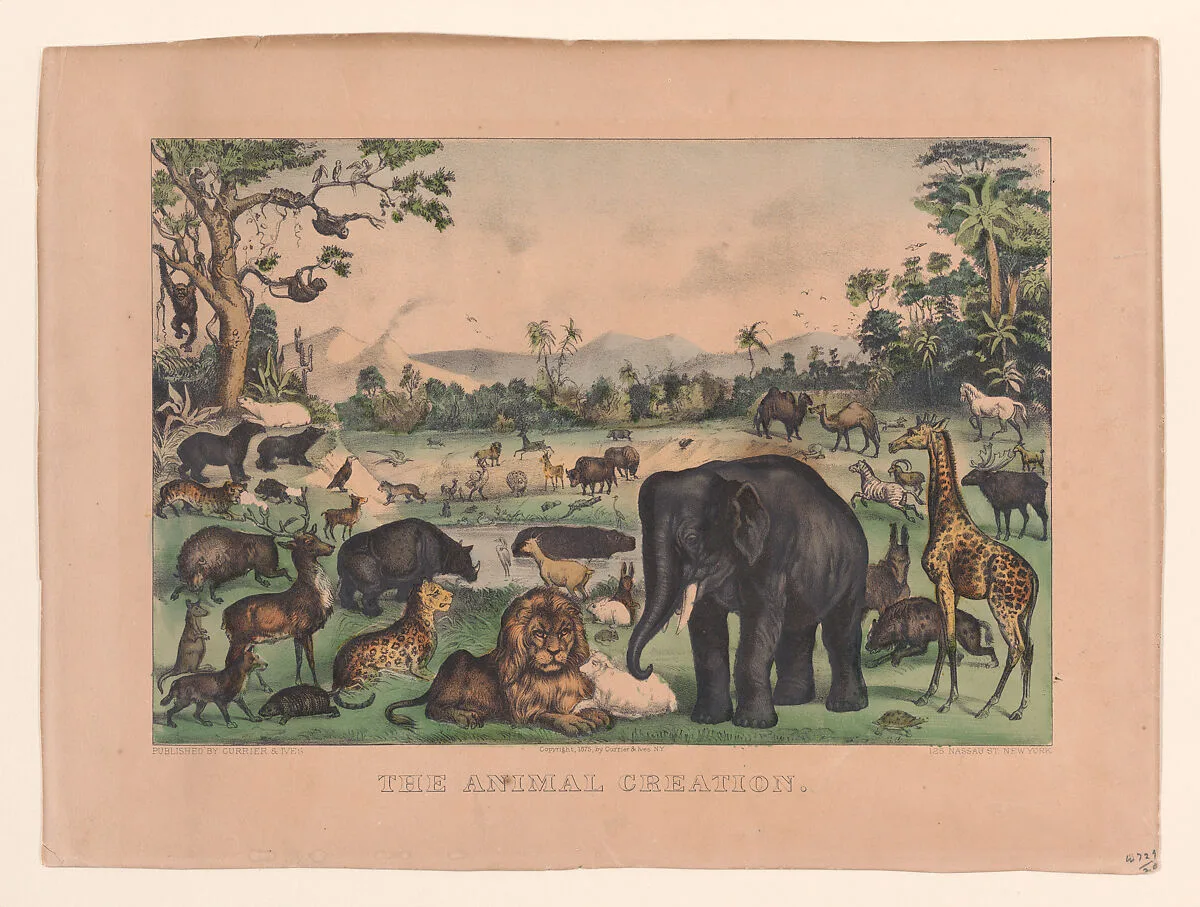 The Animal Creation — Currier & Ives