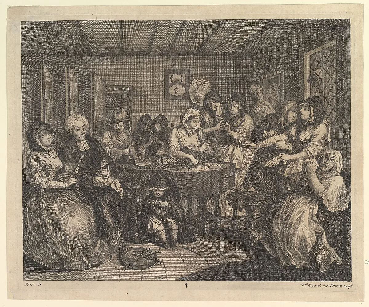 A Harlot's Progress, Plate 6 — William Hogarth