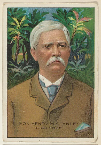 Honorable Henry M. Stanley, Explorer, from the "Heroes of History" series (T68), issued with Miners Extra Smoking Tobacco, Natural Leaf Scrap, and Royal Bengals Little Cigars — Royal Bengals Little Cigars|Sir Henry M. Stanley