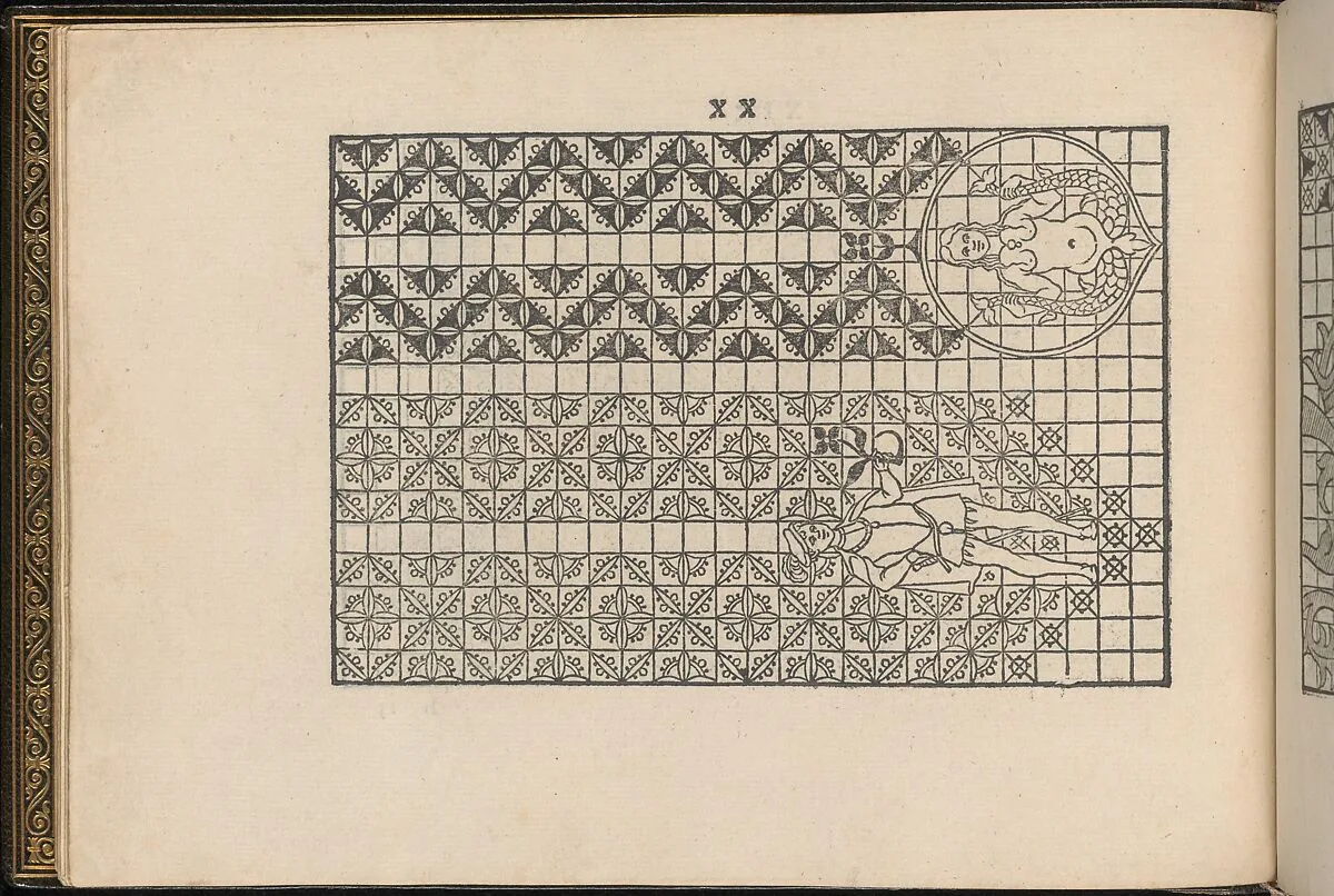 La Vera Perfettione del Disegno di varie sorti di recami, page 10 (verso) — Giovanni Ostaus|Giuseppe Salviati (Giuseppe Porta, called Il Salviati)