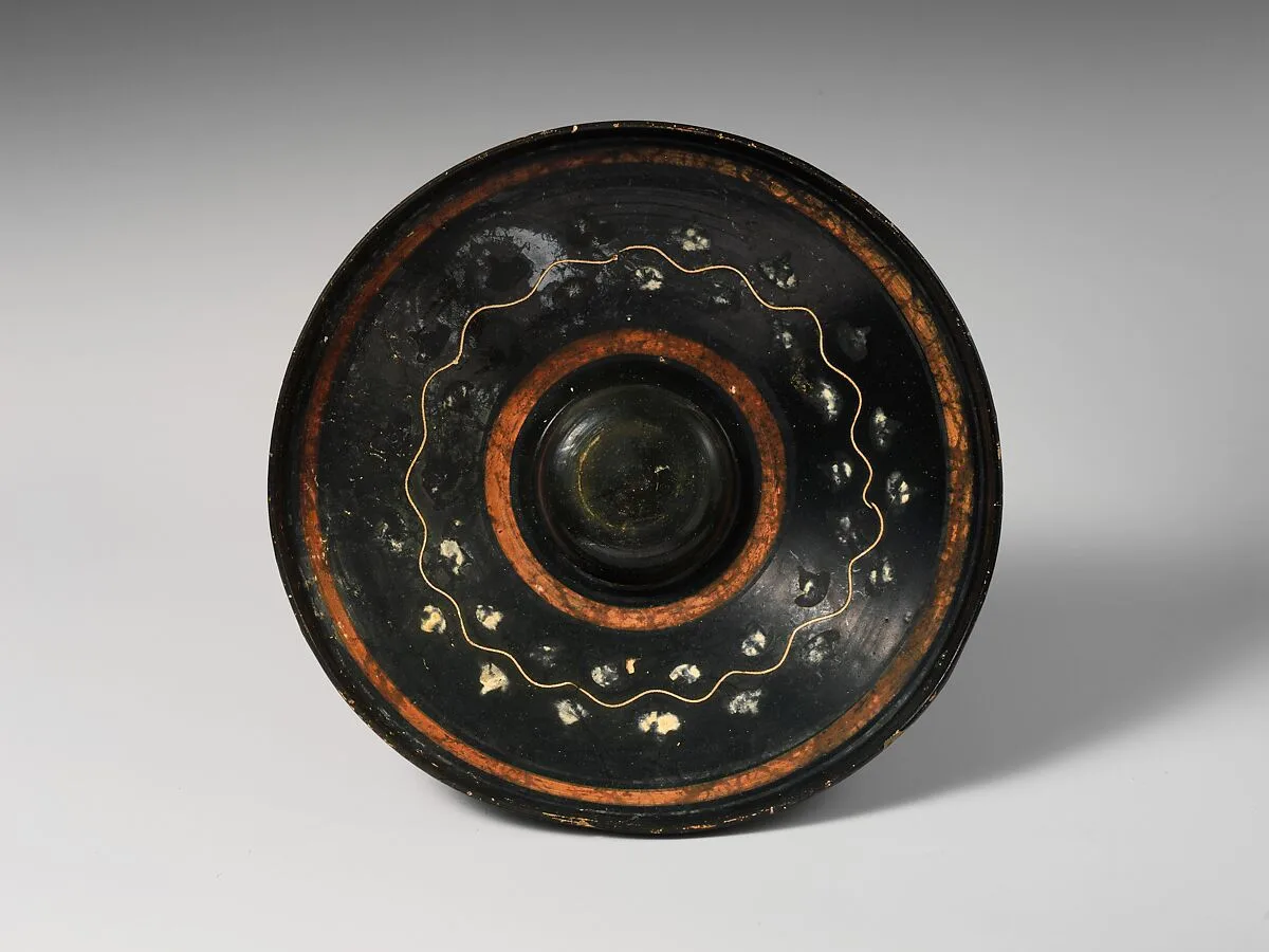Terracotta phiale mesomphalos (libation bowl) — Unknown