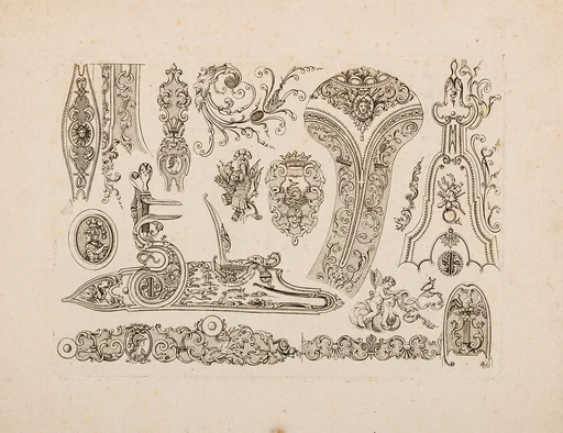 Plate Four from Nouveavx Desseins D'Arquebvseries