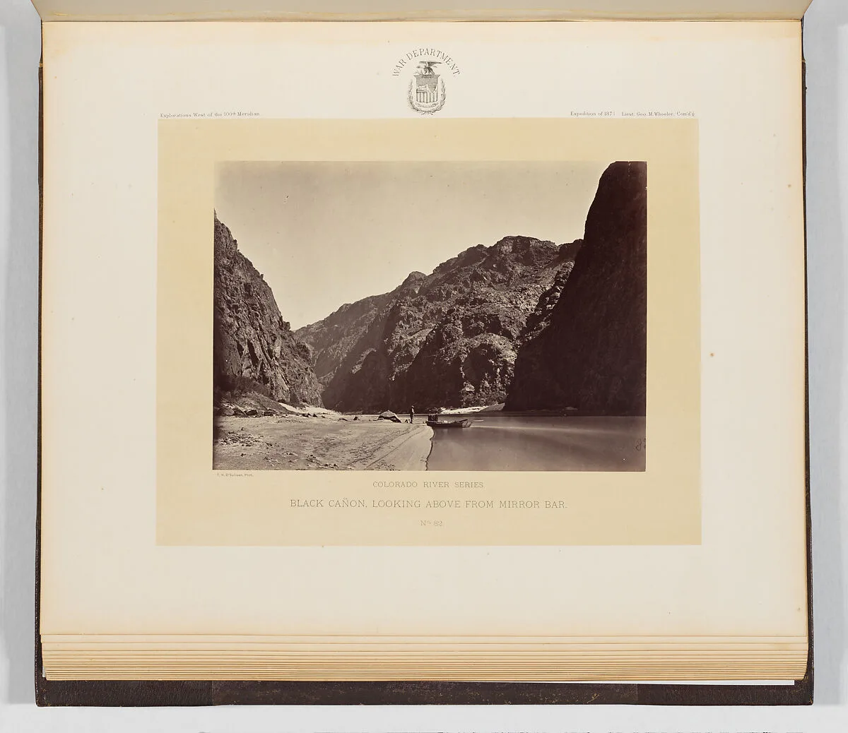 Black Cañon, Looking Above From Mirror Bar — Timothy H. O'Sullivan