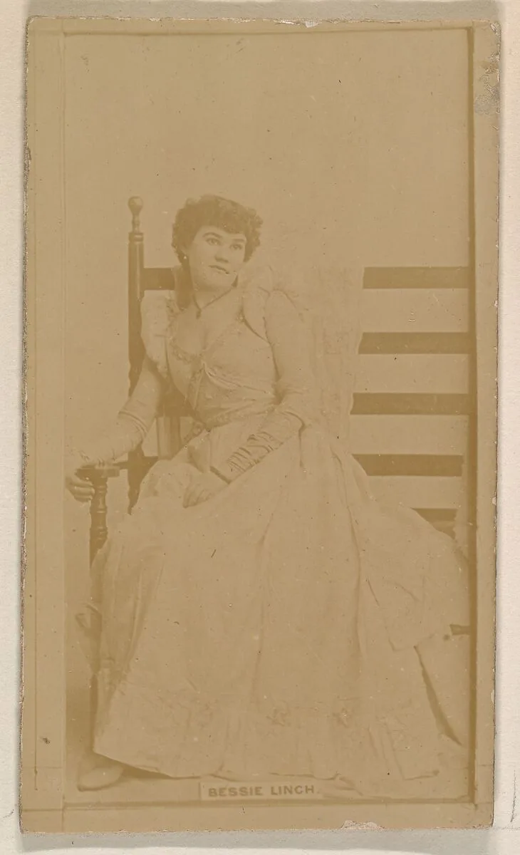 Bessie Linch, from the Actresses series (N245) issued by Kinney Brothers to promote Sweet Caporal Cigarettes — Kinney Brothers Tobacco Company