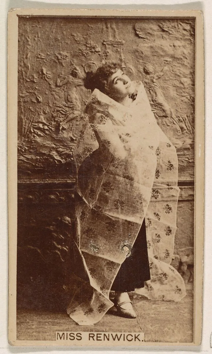 Miss Renwick, from the Actresses series (N245) issued by Kinney Brothers to promote Sweet Caporal Cigarettes — Kinney Brothers Tobacco Company