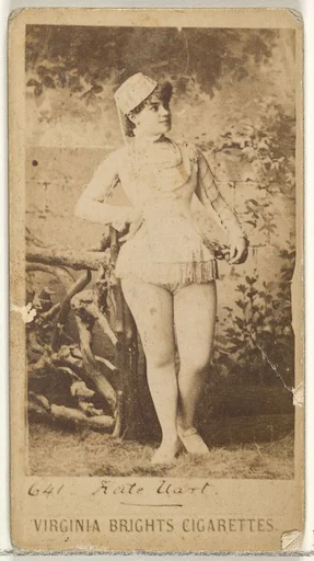 Card 641, Kate Uart, from the Actors and Actresses series (N45, Type 1) for Virginia Brights Cigarettes