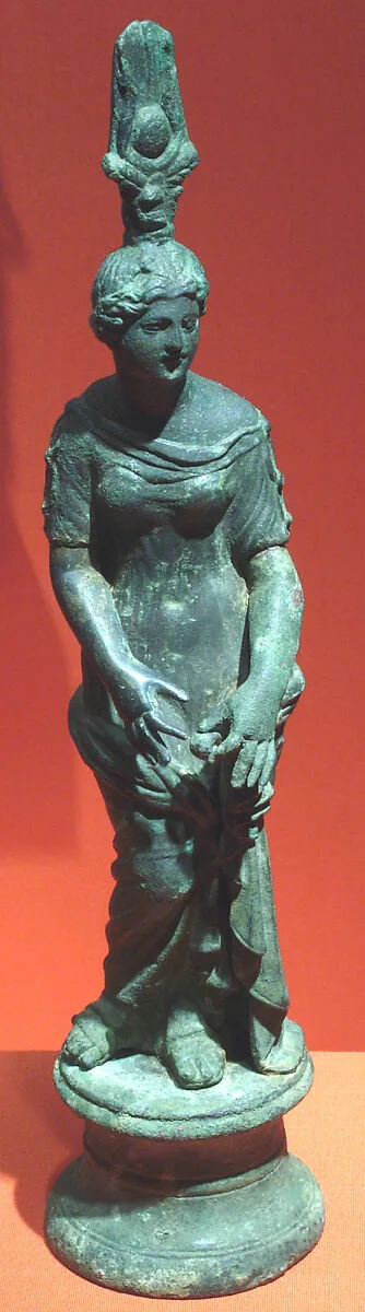 Isis-Aphrodite clasping a garment rolled about her hips — Unknown
