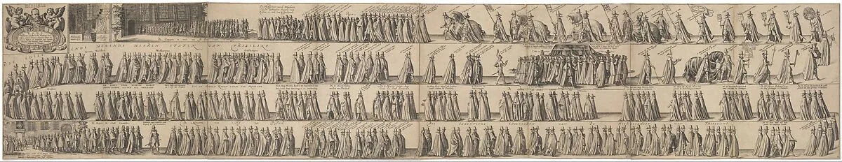 Funeral Procession of William Lodewijk count of Nassau, July 13, 1620 in Leeuwarden — Pieter Feddes van Harlingen|Claes Jansz. Visscher