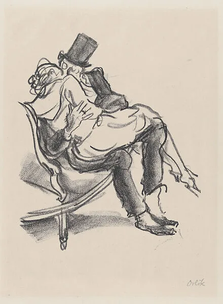 Eysoldt as Lulu and Krauss as Schigolch — Emil Orlik|Neue Kunsthandlung, Berlin