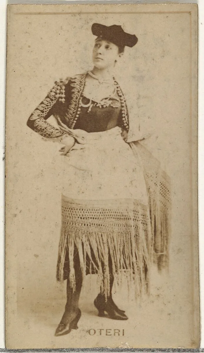 Miss Oteri, from the Actors and Actresses series (N145-8) issued by Duke Sons & Co. to promote Duke Cigarettes — W. Duke, Sons & Co.|American Tobacco Company
