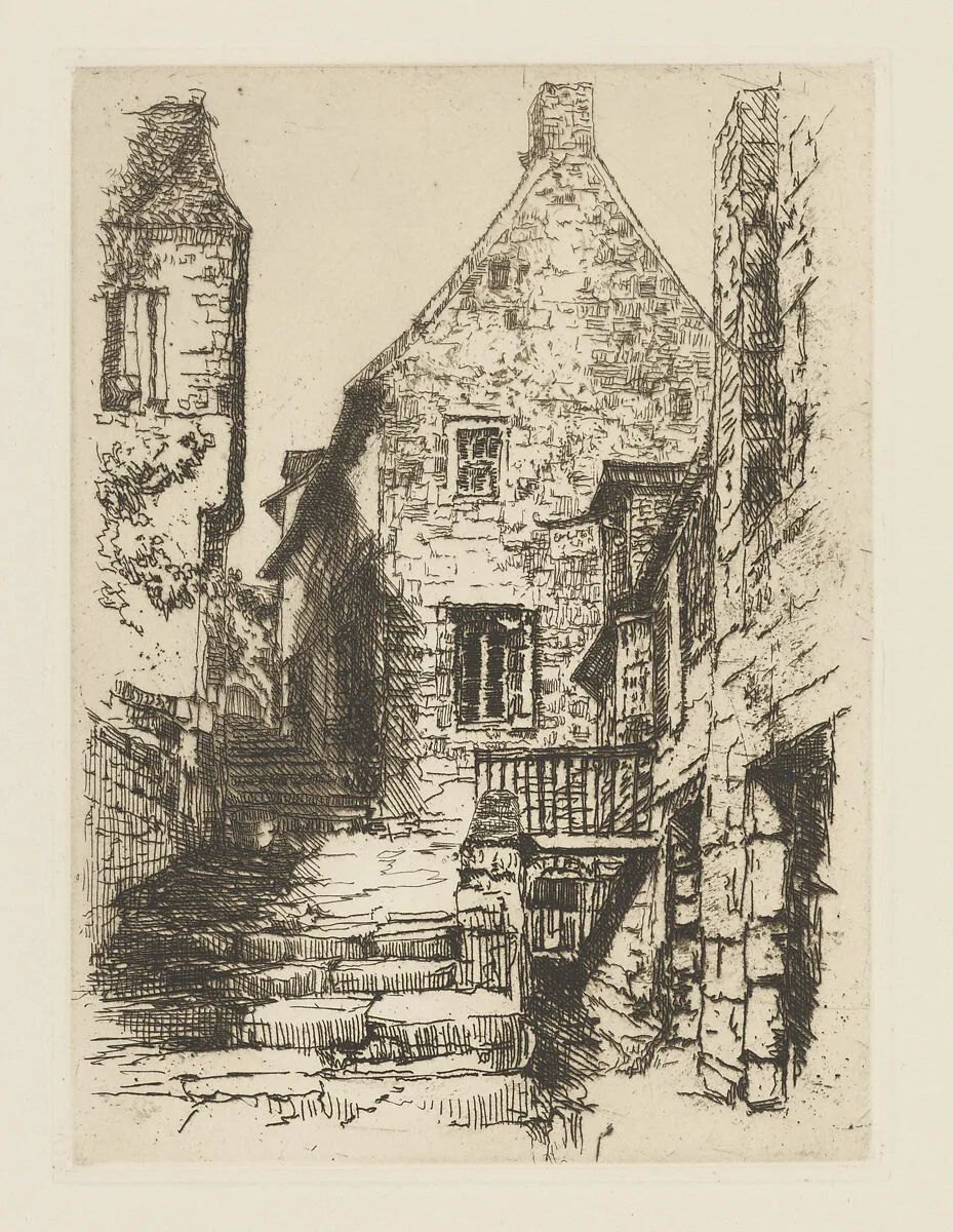 Rue de la Ville, Mont St. Michel, Brittany, France — Eliza Pratt Greatorex