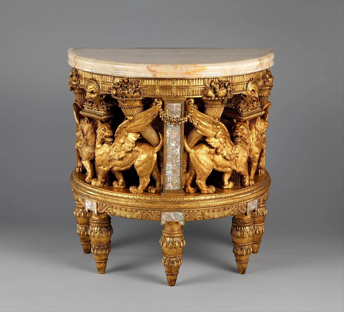 Console from the drawing room of the William H. Vanderbilt House — Herter Brothers