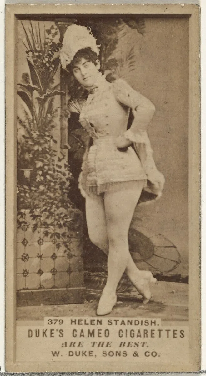 Card Number 379, Helen Standish, from the Actors and Actresses series (N145-5) issued by Duke Sons & Co. to promote Cameo Cigarettes — W. Duke, Sons & Co.