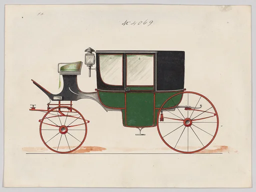 Design for Glass Panel Coach, no. 4069