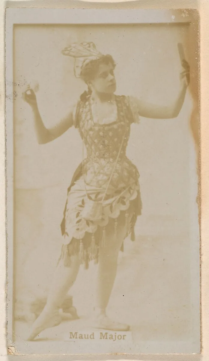 Maud Major, from the Actresses series (N245) issued by Kinney Brothers to promote Sweet Caporal Cigarettes — Kinney Brothers Tobacco Company