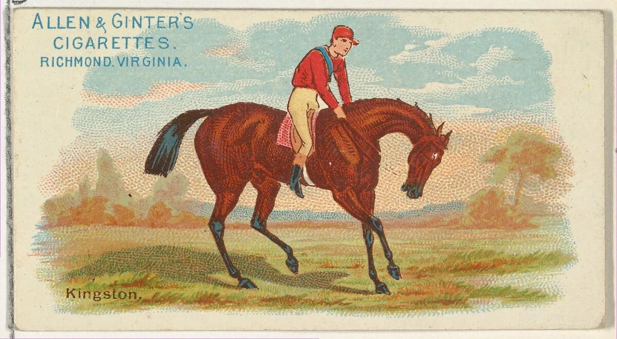 Kingston, from The World's Racers series (N32) for Allen & Ginter Cigarettes — Allen & Ginter|Lindner, Eddy & Claus