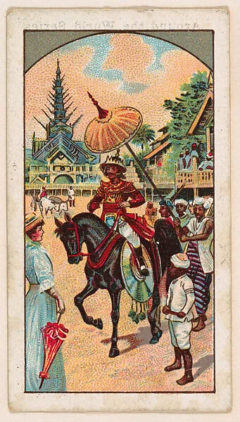 Burma, bakery card from the Around the World Series (D92), issued by White Star Bakery — White Star Bakery