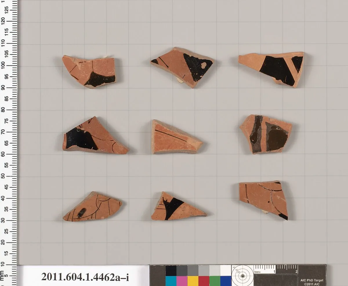 Terracotta fragments of kylikes (drinking cups) — Unknown