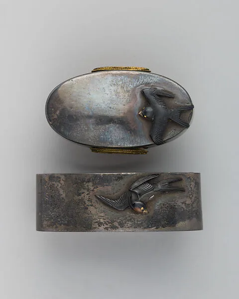 Sword-Hilt Collar and Pommel (Fuchigashira) — Unknown