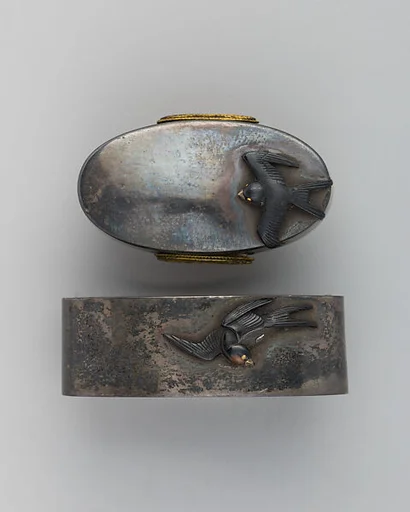 Sword-Hilt Collar and Pommel (Fuchigashira)