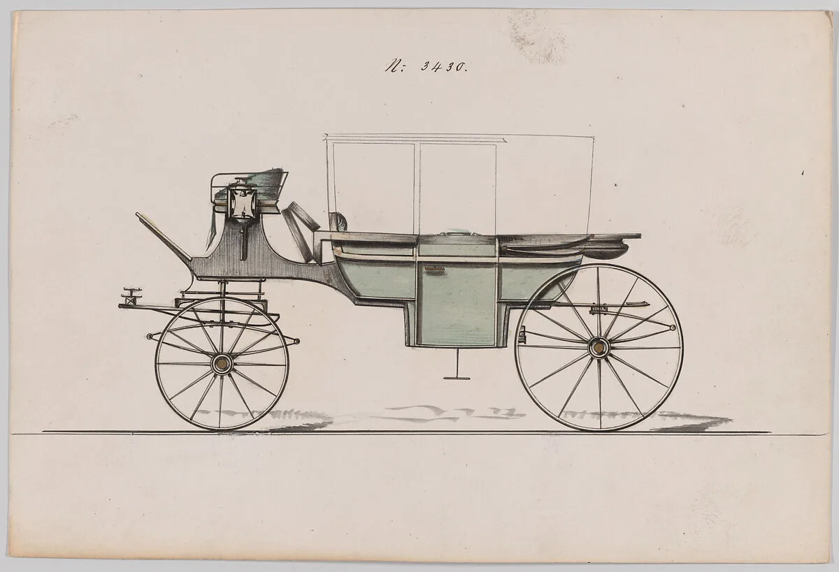 Design for Landau, No. 3430 — Brewster & Co.
