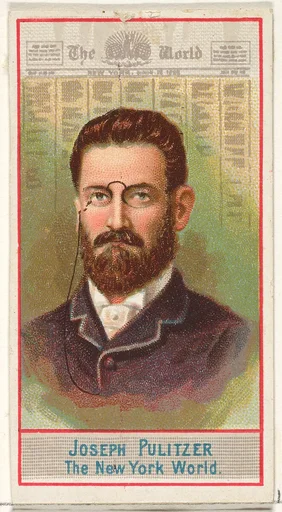 Joseph Pulitzer, The New York World, from the American Editors series (N1) for Allen & Ginter Cigarettes Brands
