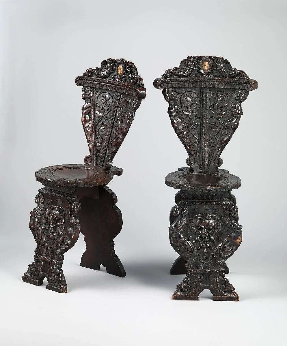 Sgabello (one of a pair) — Unknown