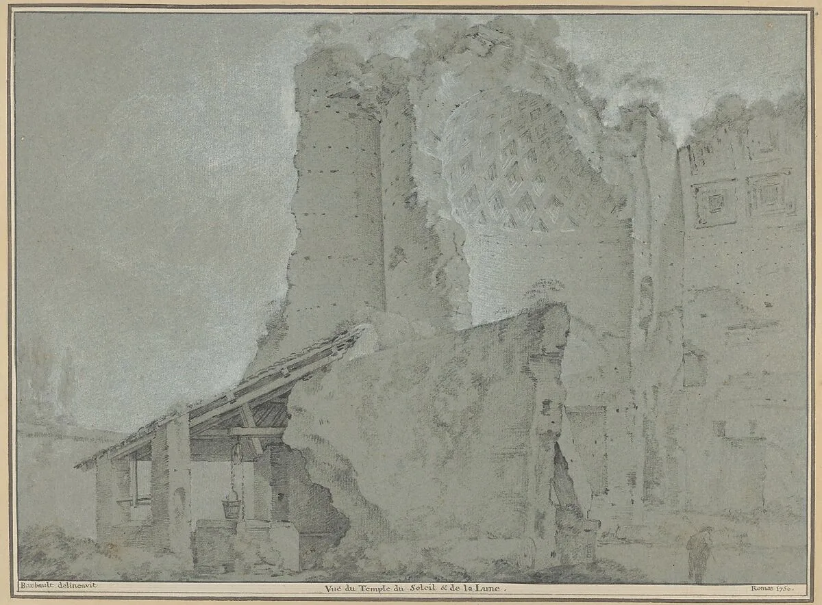 Temple of the Sun and the Moon in Rome — Jean Barbault