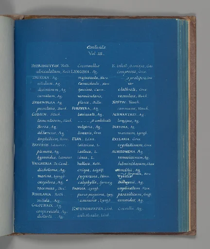 Contents, Vol. III