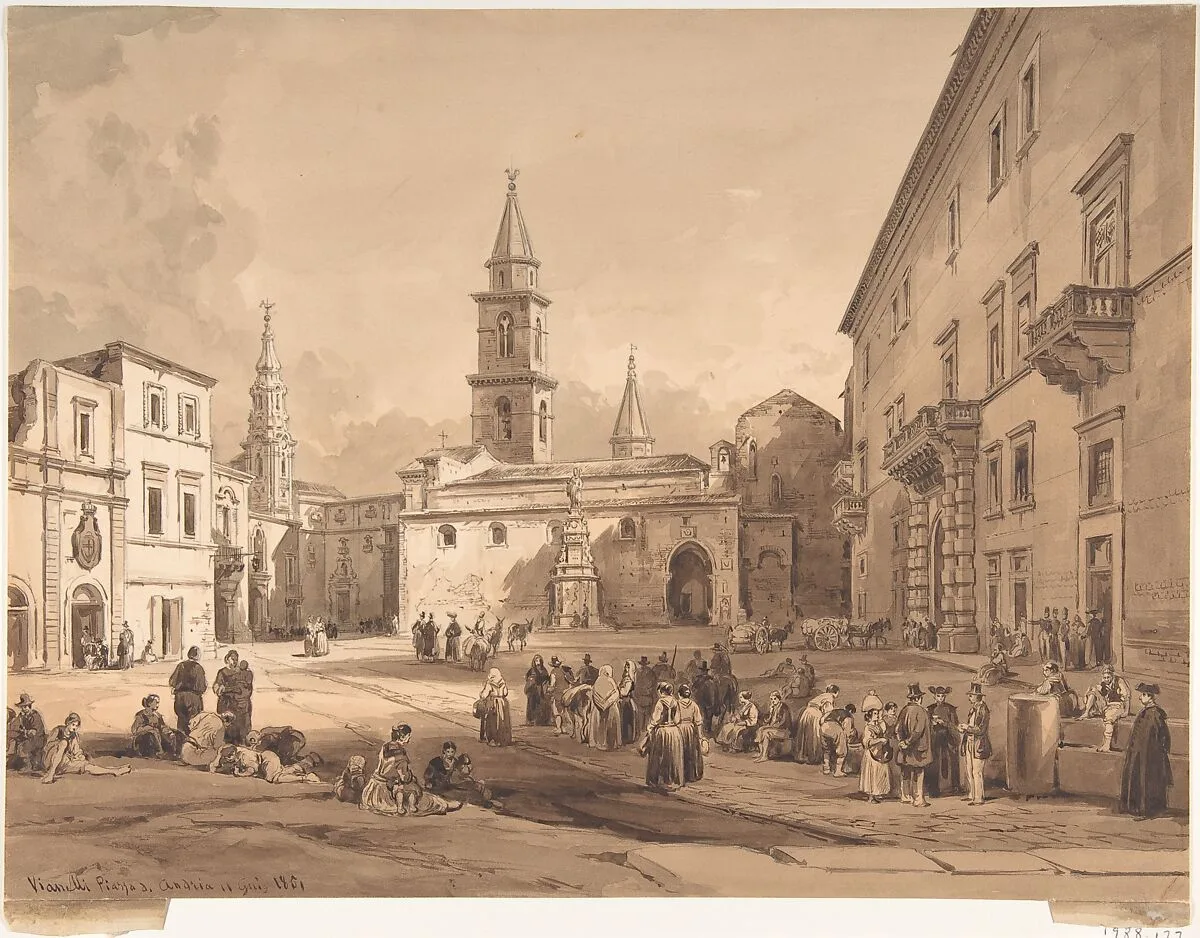 The Main Square in Andria (Bari) — Achille Vianelli (Viennelly)