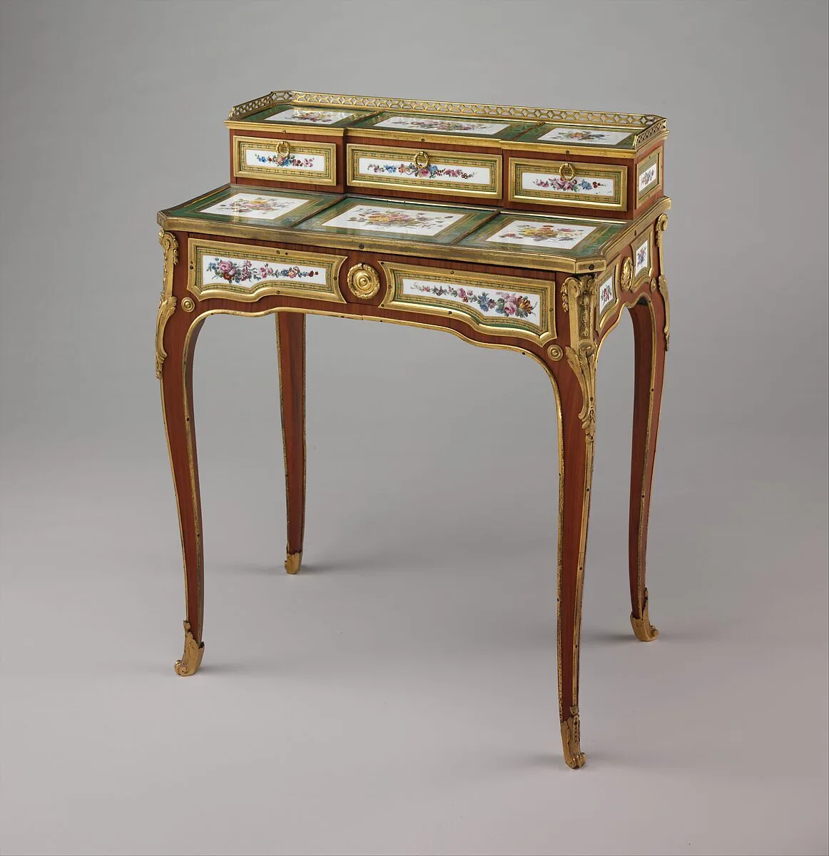 Small writing desk (bonheur-du-jour) — Sèvres Manufactory|Denis Levé|Martin Carlin