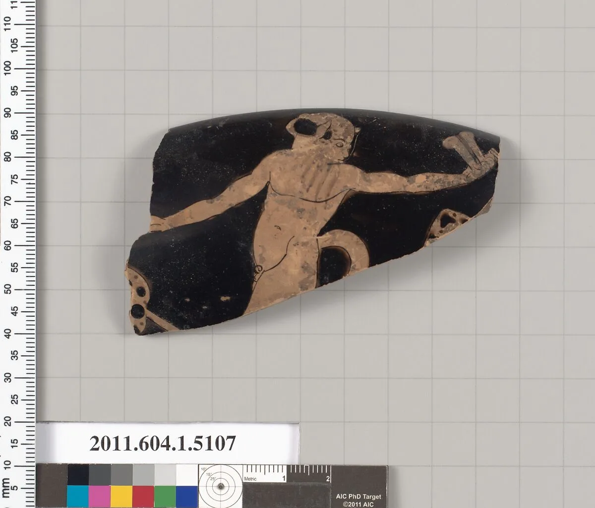 Terracotta rim fragment of a kylix (drinking cup) — Unknown