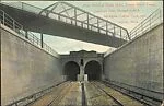 West Portal of Twin Tubes, Detroit River Tunnel, though which Michigan Central trains run, Detroit, Mich.