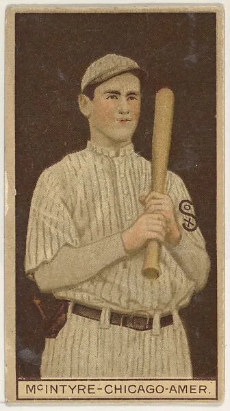 Matthew McIntyre, Chicago, American League, from the Brown Background series (T207) for the American Tobacco Company — American Tobacco Company