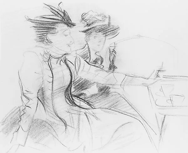 Two Women in a Café — John Singer Sargent