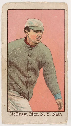 John McGraw, New York, from Virginia Extra Cigarettes Baseball Series, 1911-1916