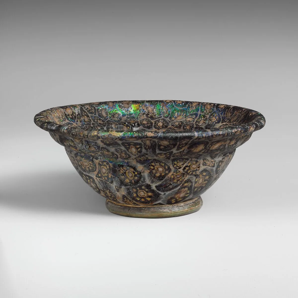Glass mosaic bowl — Unknown