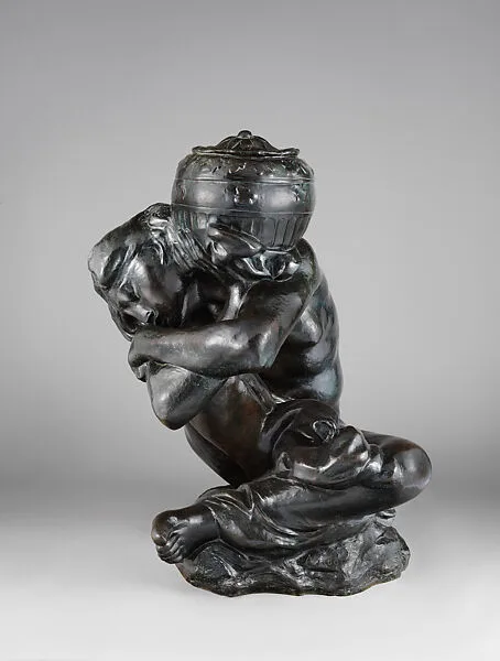 Fallen Caryatid Carrying an Urn — Auguste Rodin|Coubertin Foundry