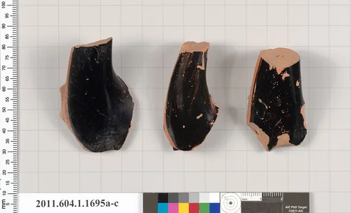 Terracotta fragments of kylikes (drinking cups)