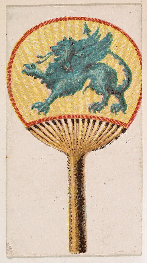 Fan, from the Novelties series (N228, Type 5) issued by Kinney Bros. — Kinney Brothers Tobacco Company