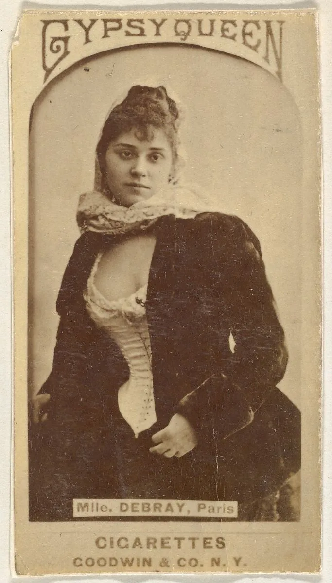 Mlle. Debray, Paris, from the Actors and Actresses series (N171) for Gypsy Queen Cigarettes — Goodwin & Company