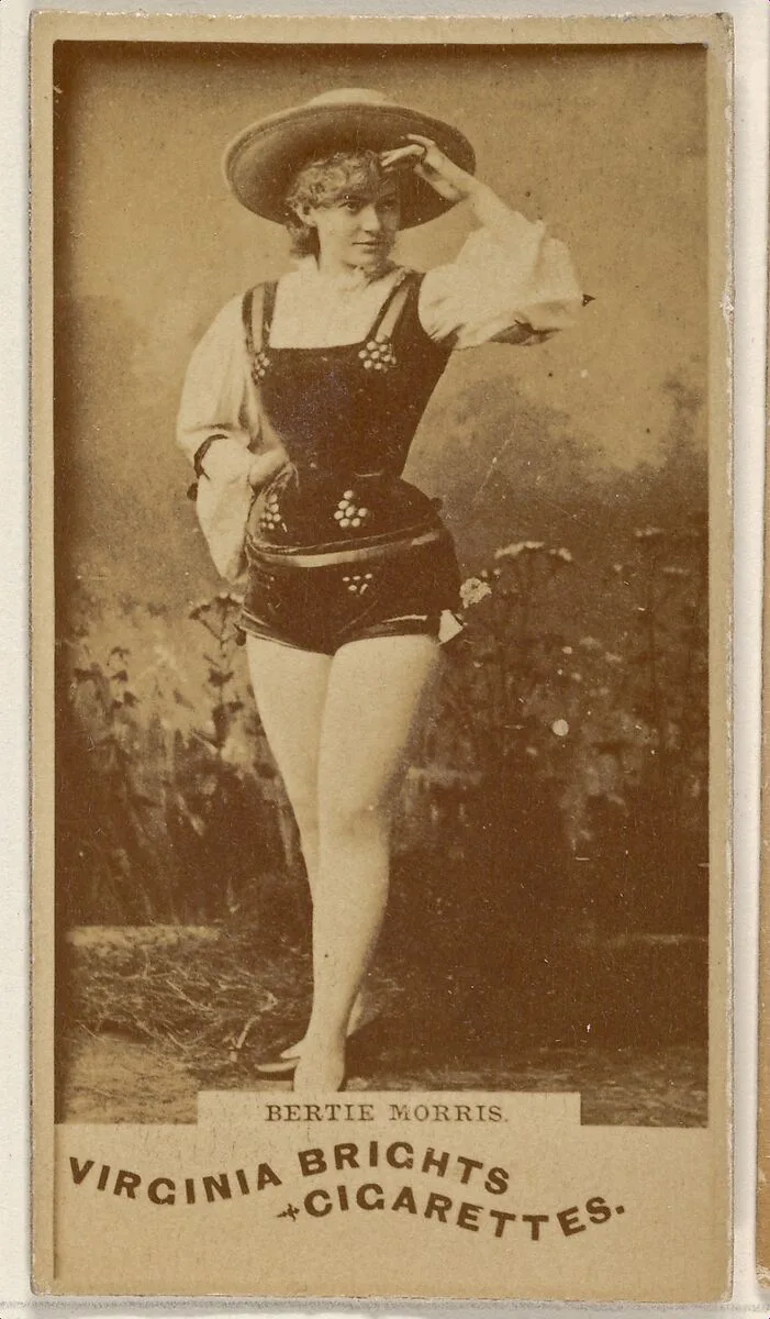 Bertie Morris, from the Actors and Actresses series (N45, Type 1) for Virginia Brights Cigarettes — Allen & Ginter