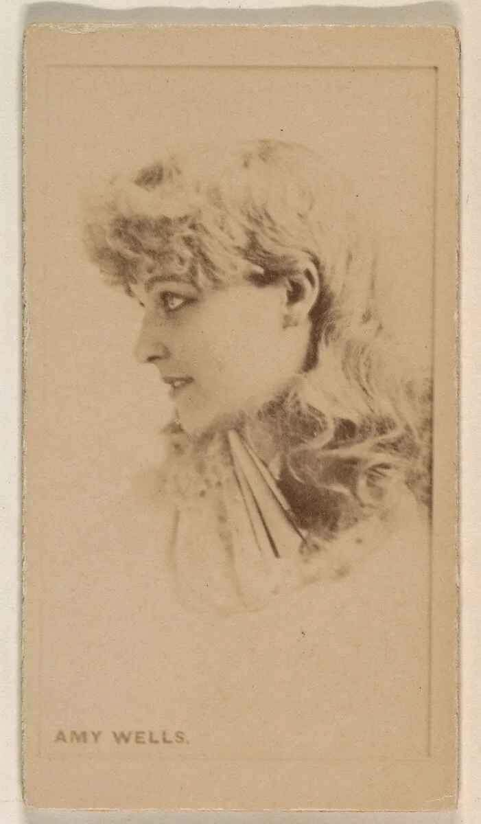 Amy Wells, from the Actresses series (N245) issued by Kinney Brothers to promote Sweet Caporal Cigarettes — Kinney Brothers Tobacco Company