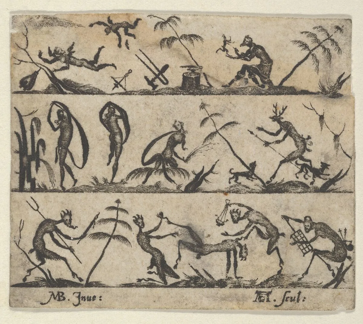 Blackwork Design for Goldsmithwork with Satyrs and Meanads — Mathais Beitler|Andreas Gentzsch